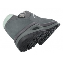 Lowa Hiking-Travel Shoes Locarno Low GTX (All-Terrain, Nubuck Leather, Waterproof) Graphite Grey/Jade Women